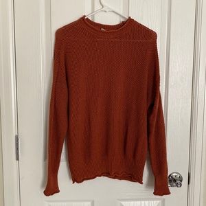 Burnt orange knit sweater